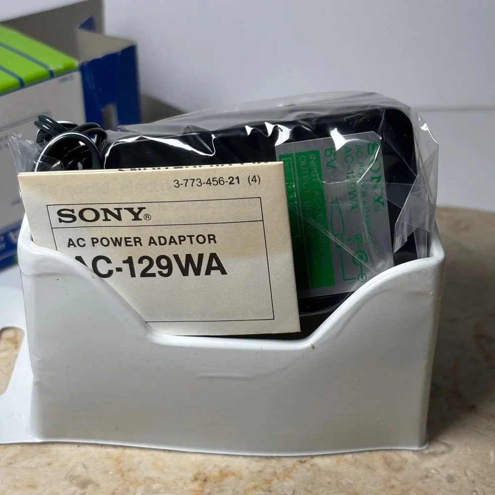 Sony AC Power Adaptor AC-129WA Black Vintage Watchman 6V‎ 400mA Made in Japan